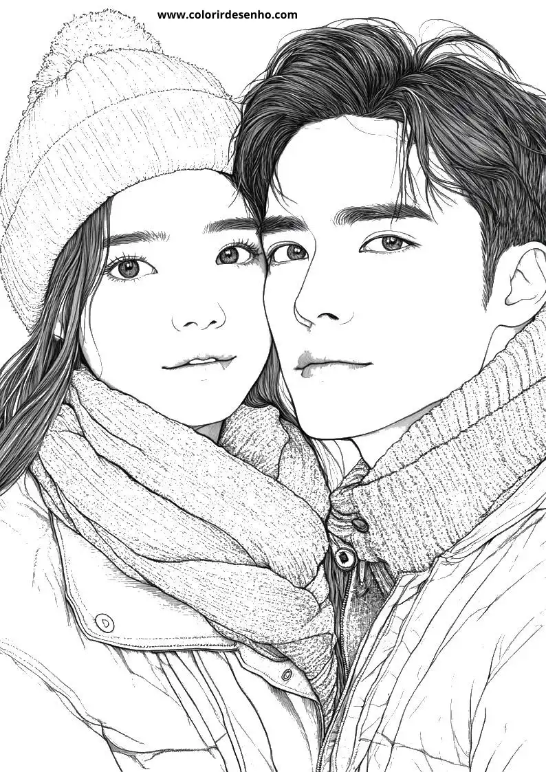 Couples Free Printable Coloring Pages 4