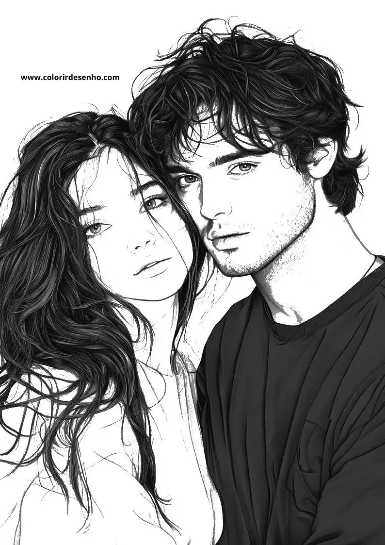 Couples Free Printable Coloring Pages 5