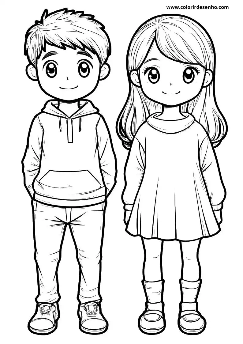 Couples Free Printable Coloring Pages 8