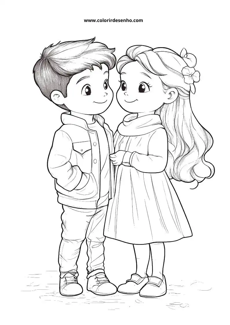 Couples Picture Coloring Pages 2