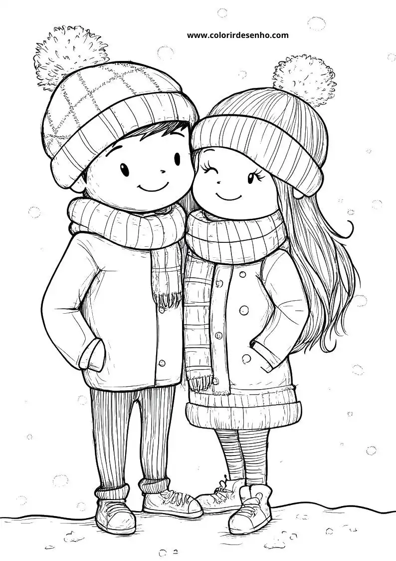 Couples Picture Coloring Pages 4