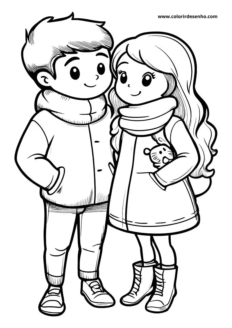 Couples Picture Coloring Pages 9