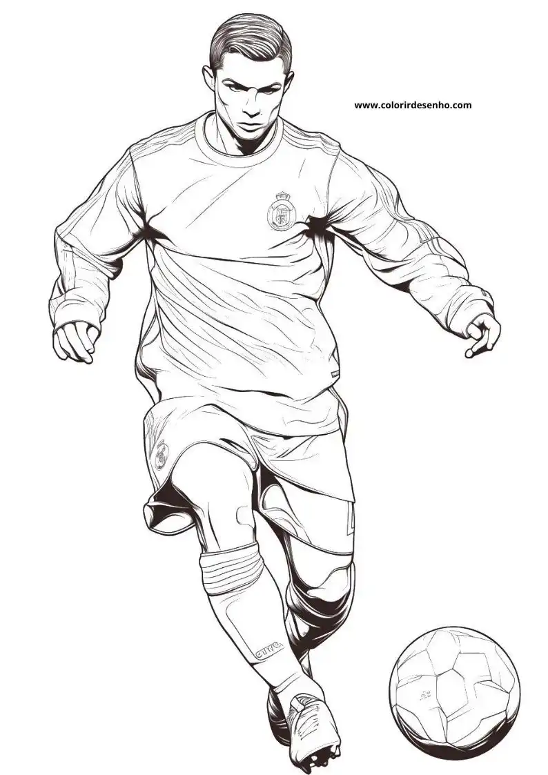 Cristiano Ronaldo Coloring Pages 11