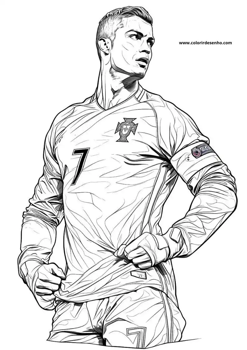 Cristiano Ronaldo Coloring Pages 4