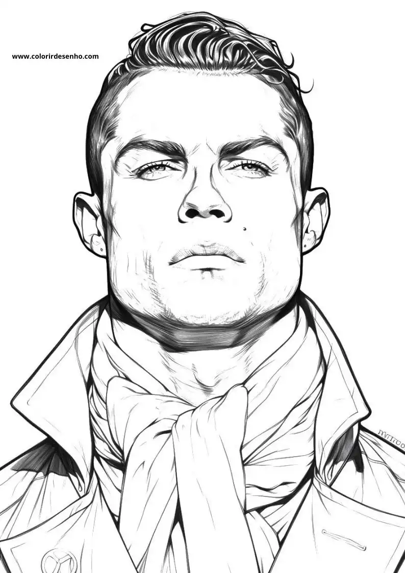 Cristiano Ronaldo Coloring Pages 9