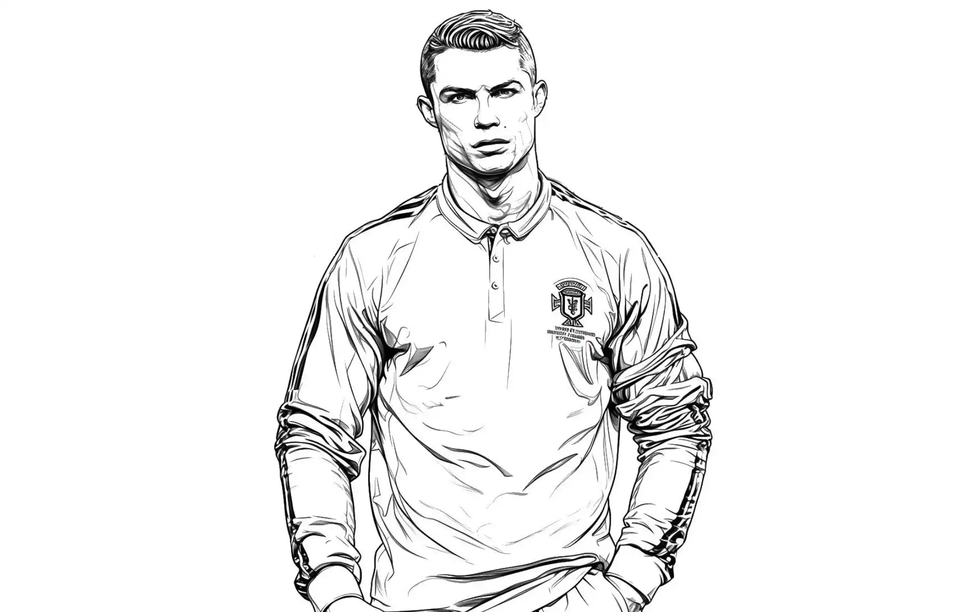 Cristiano Ronaldo Coloring Pages