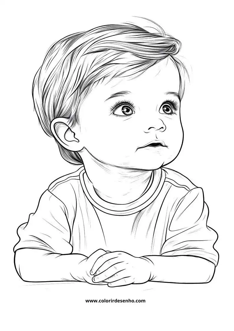 Cute Baby Coloring Pages 1