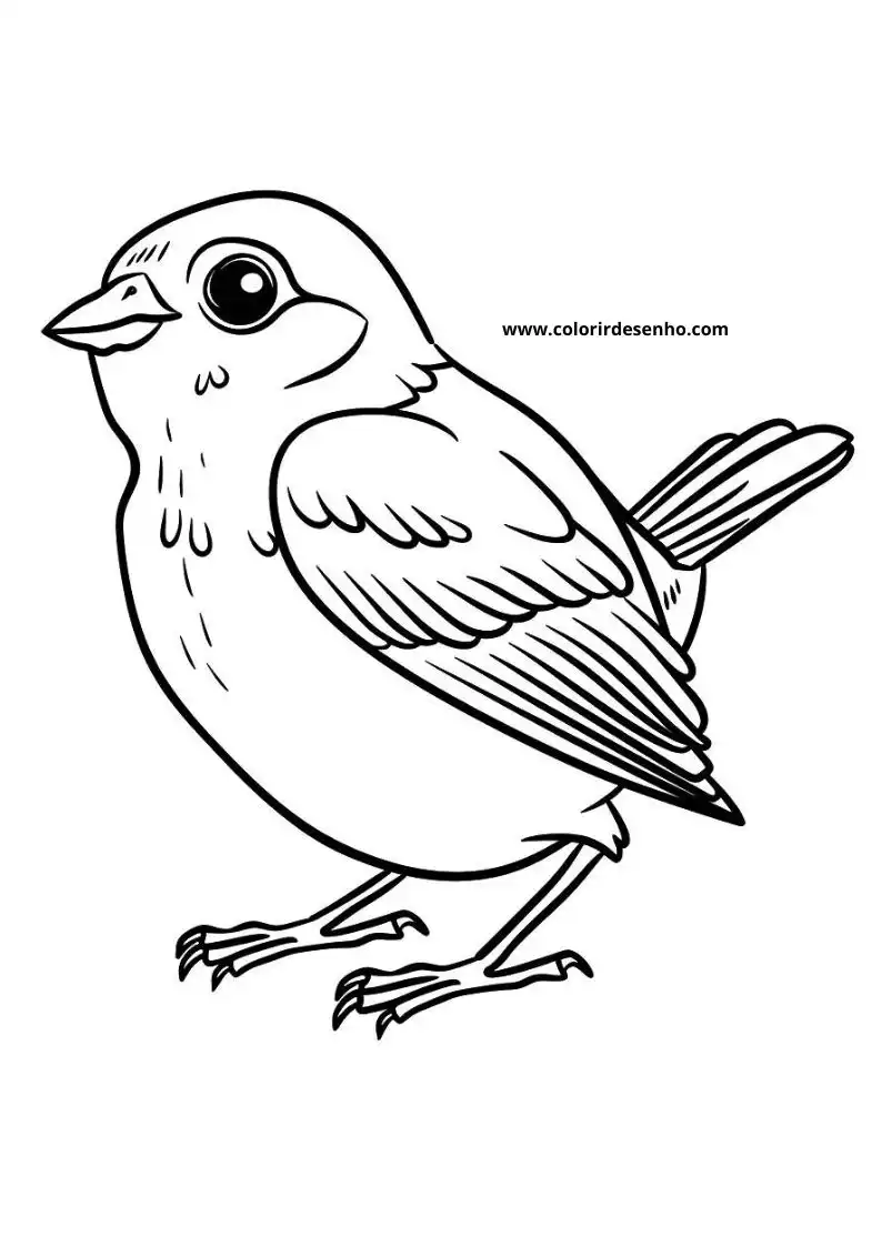 Cute Bird Coloring Pages 10