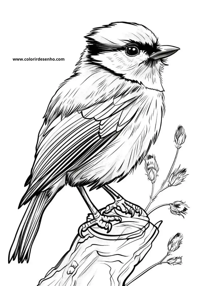 Cute Bird Coloring Pages 3