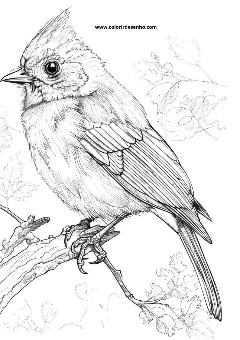 Cute Bird Coloring Pages 6