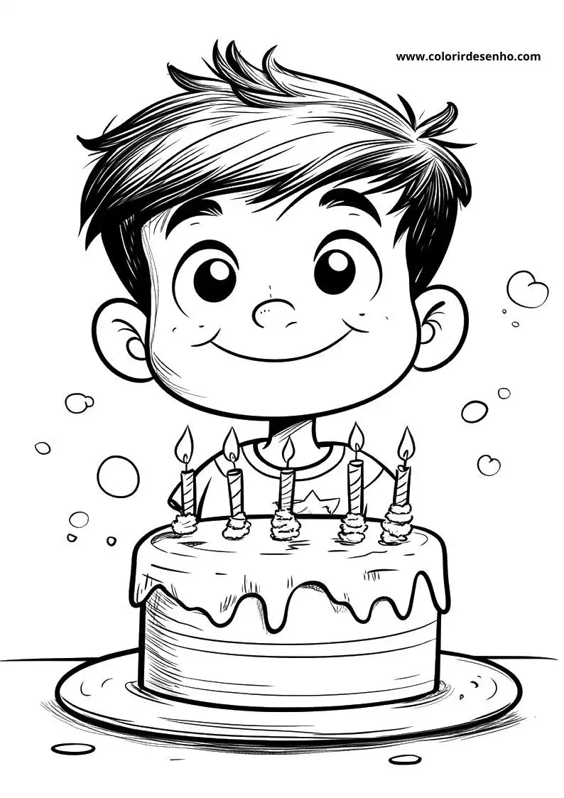 Cute Birthday Coloring Pages 2