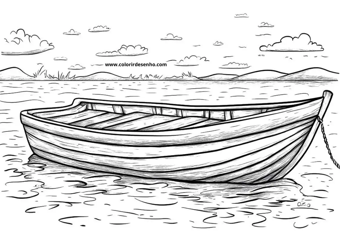 Cute Boat Coloring Pages 8