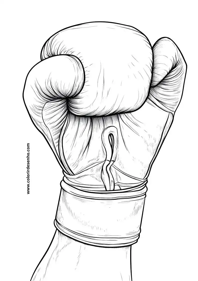 Cute Boxing Coloring Pages 7