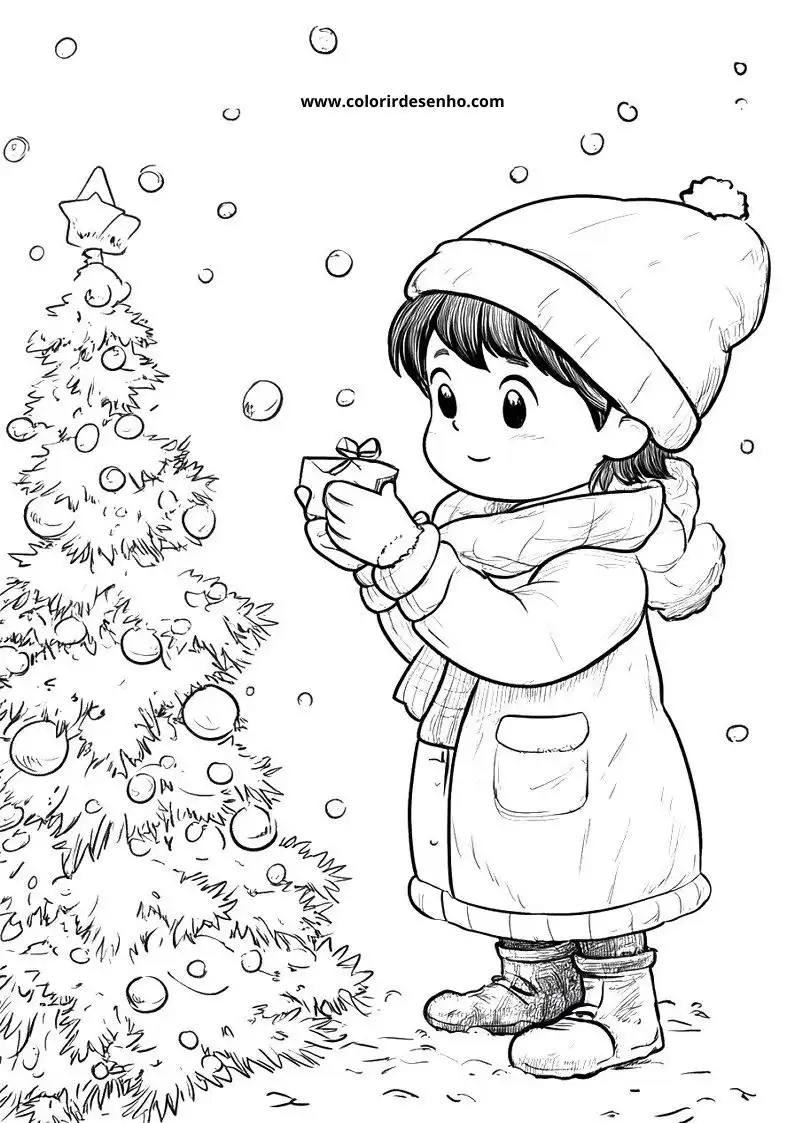 Cute Christmas Coloring Pages 10