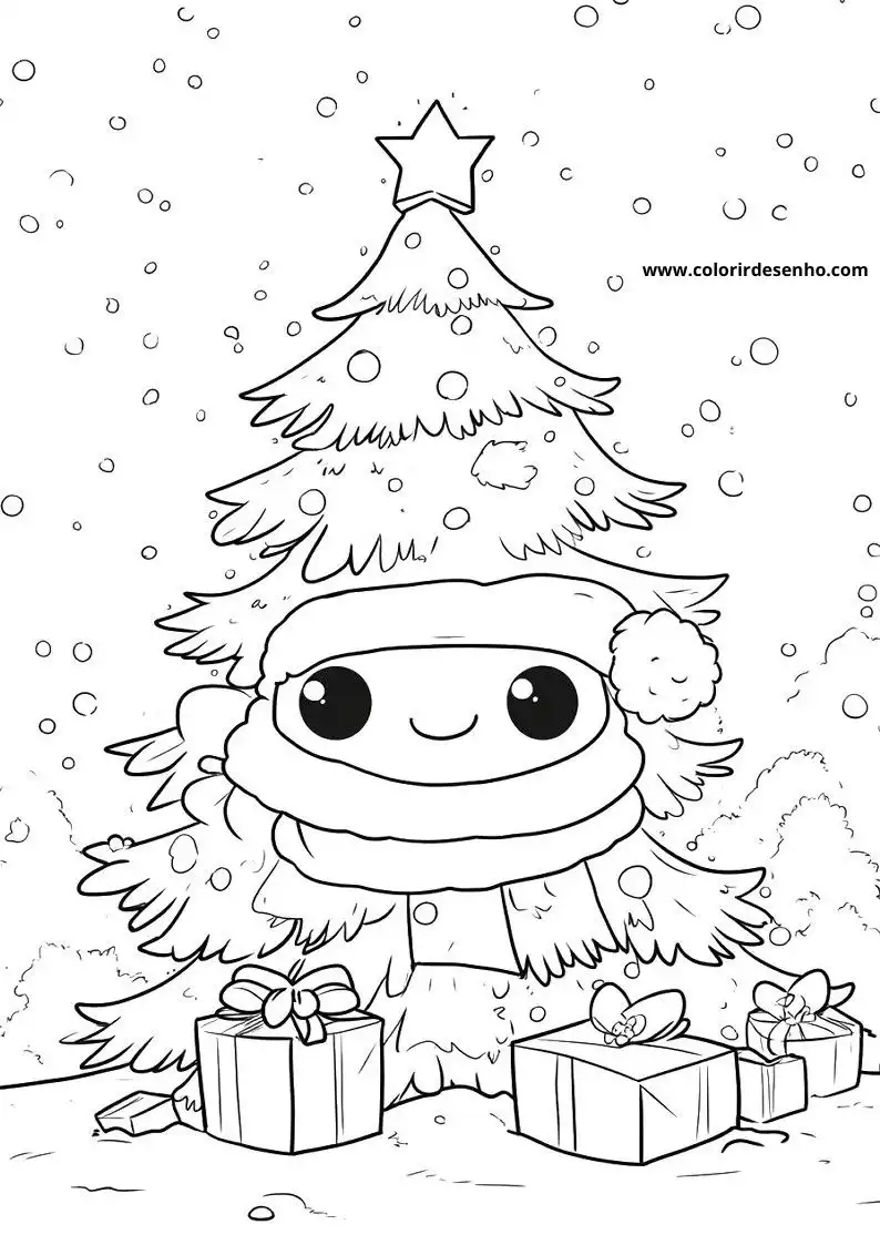 Cute Christmas Coloring Pages 3