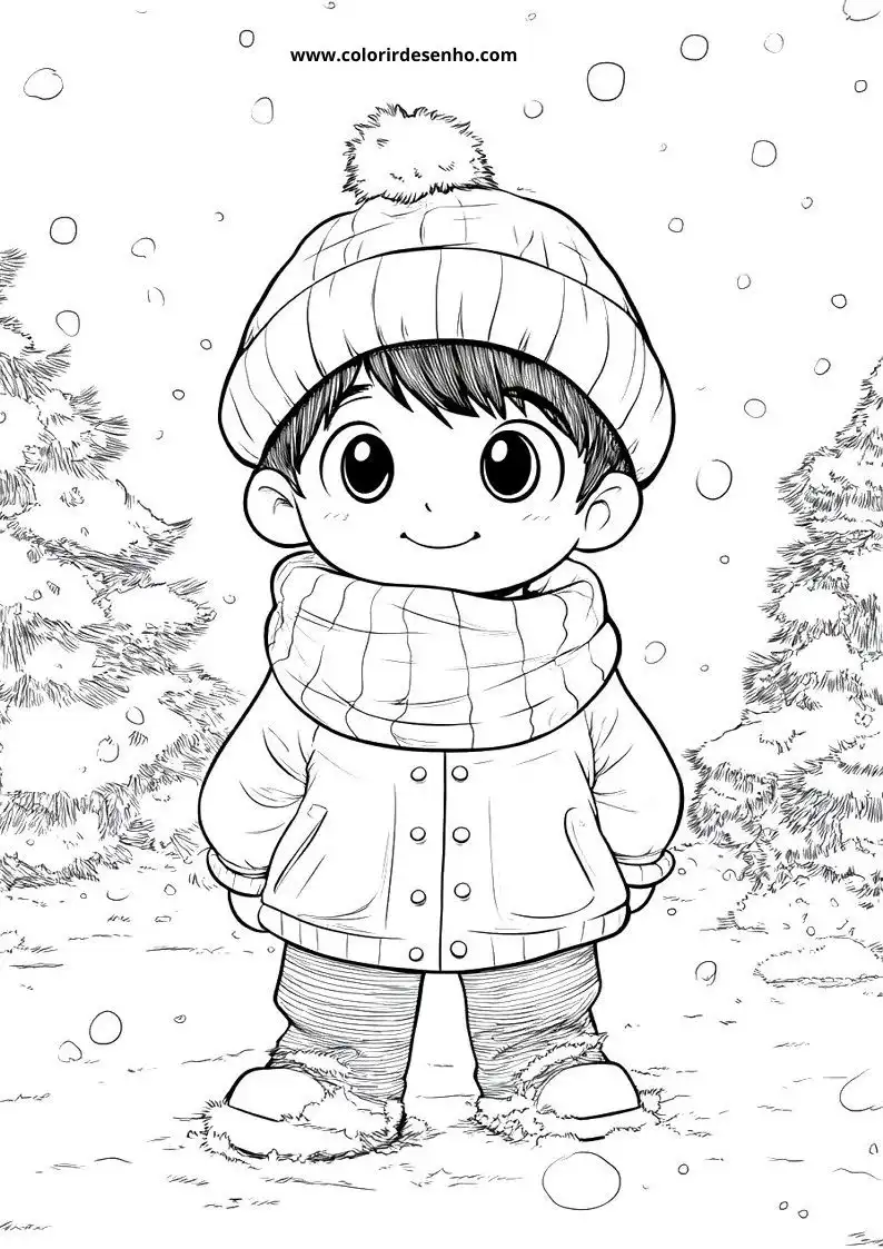 Cute Christmas Coloring Pages 9