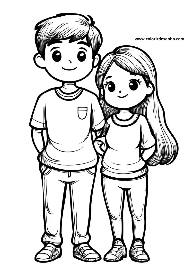 Cute Couples Coloring Pages 5
