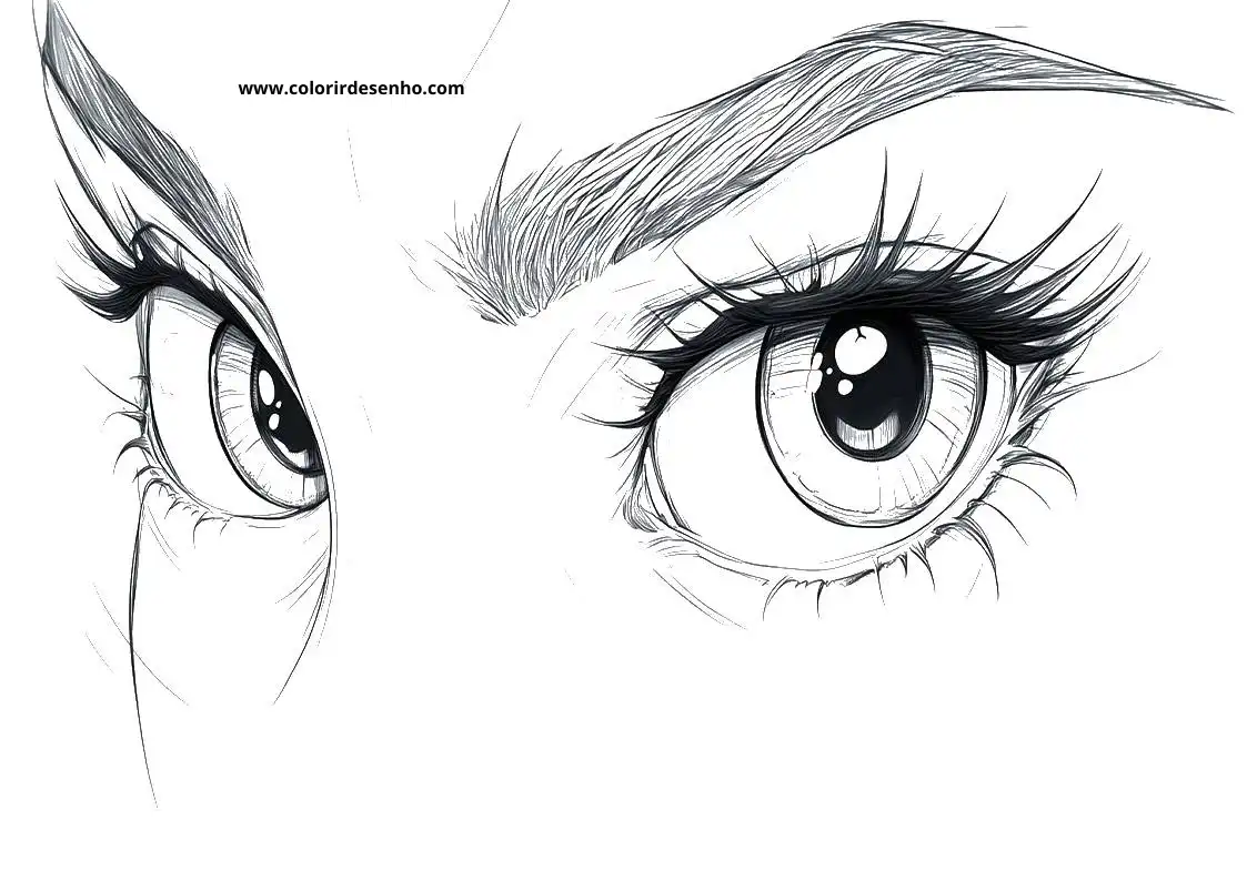 Cute Eyes Coloring Pages 1 Coloring Pages