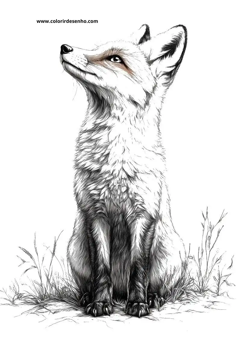 Cute Fox Coloring Pages 8