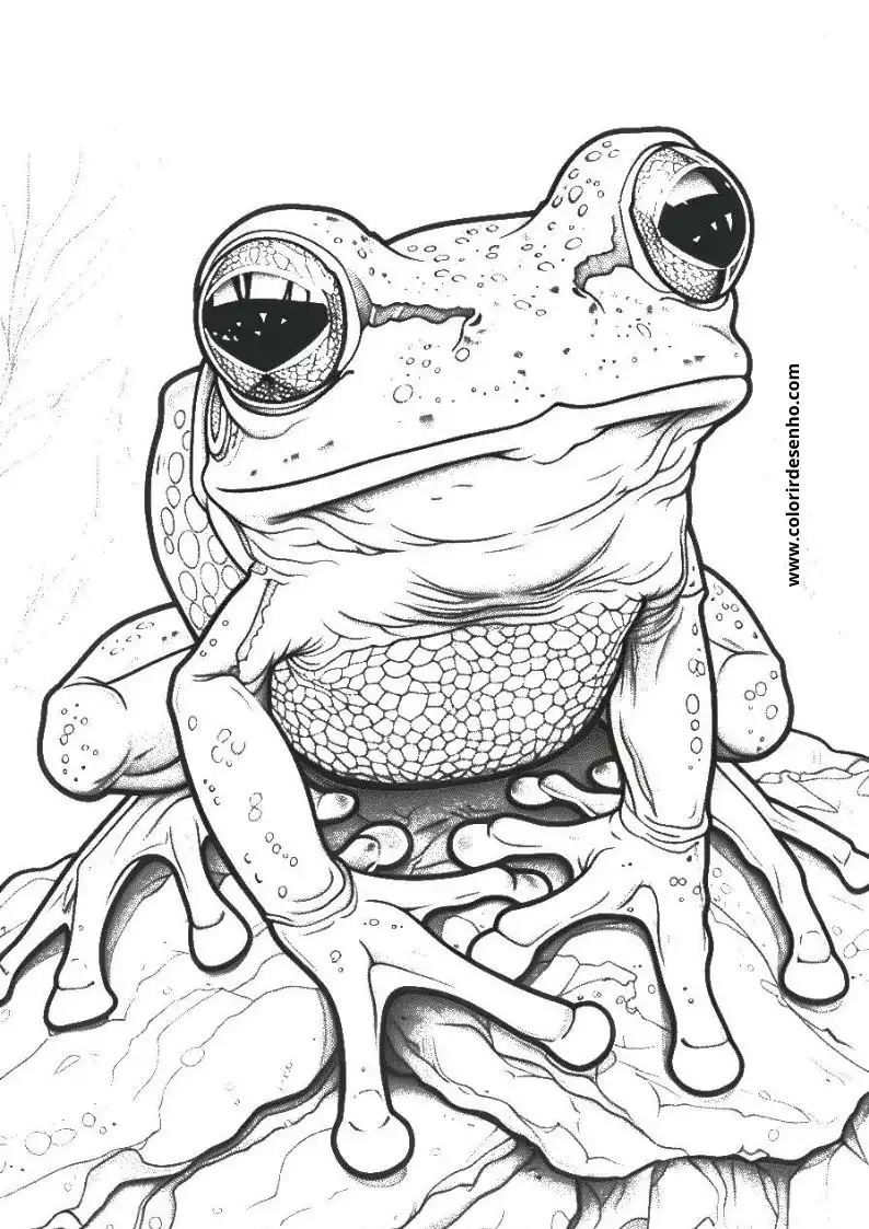 Cute Frog Coloring Pages 10