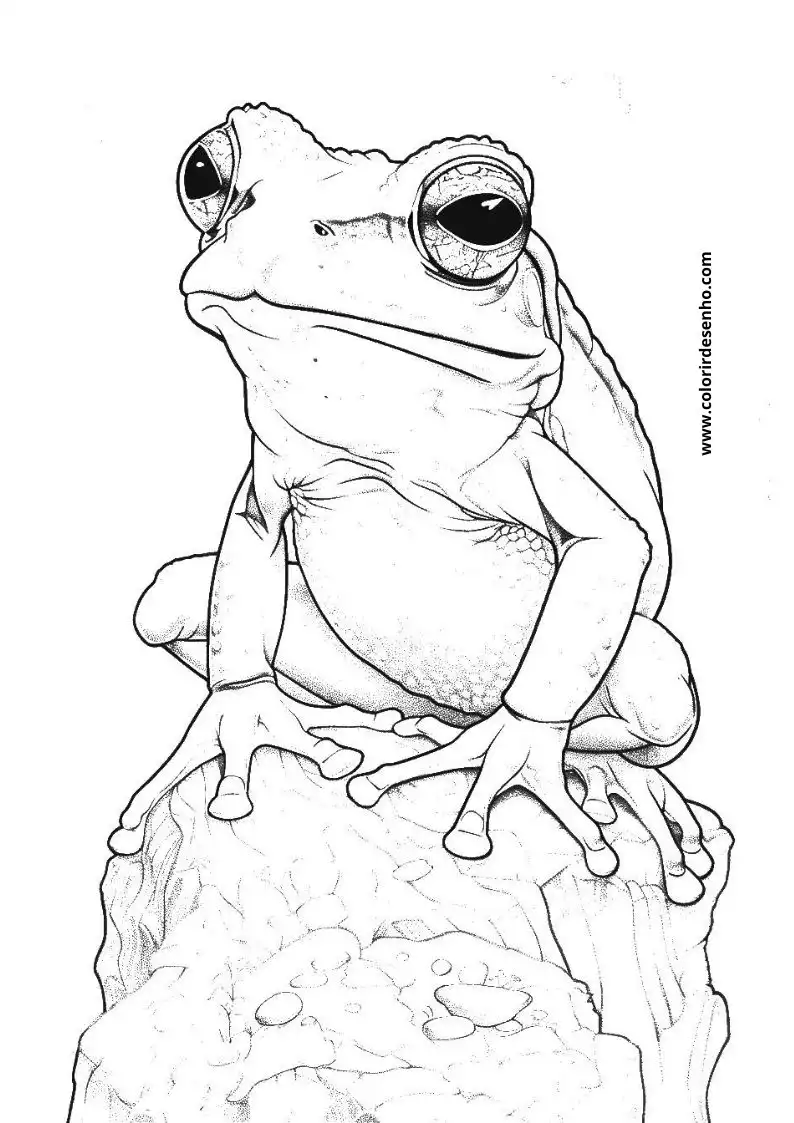 Cute Frog Coloring Pages 11