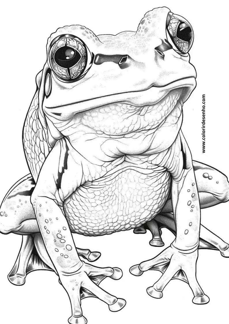 Cute Frog Coloring Pages 5