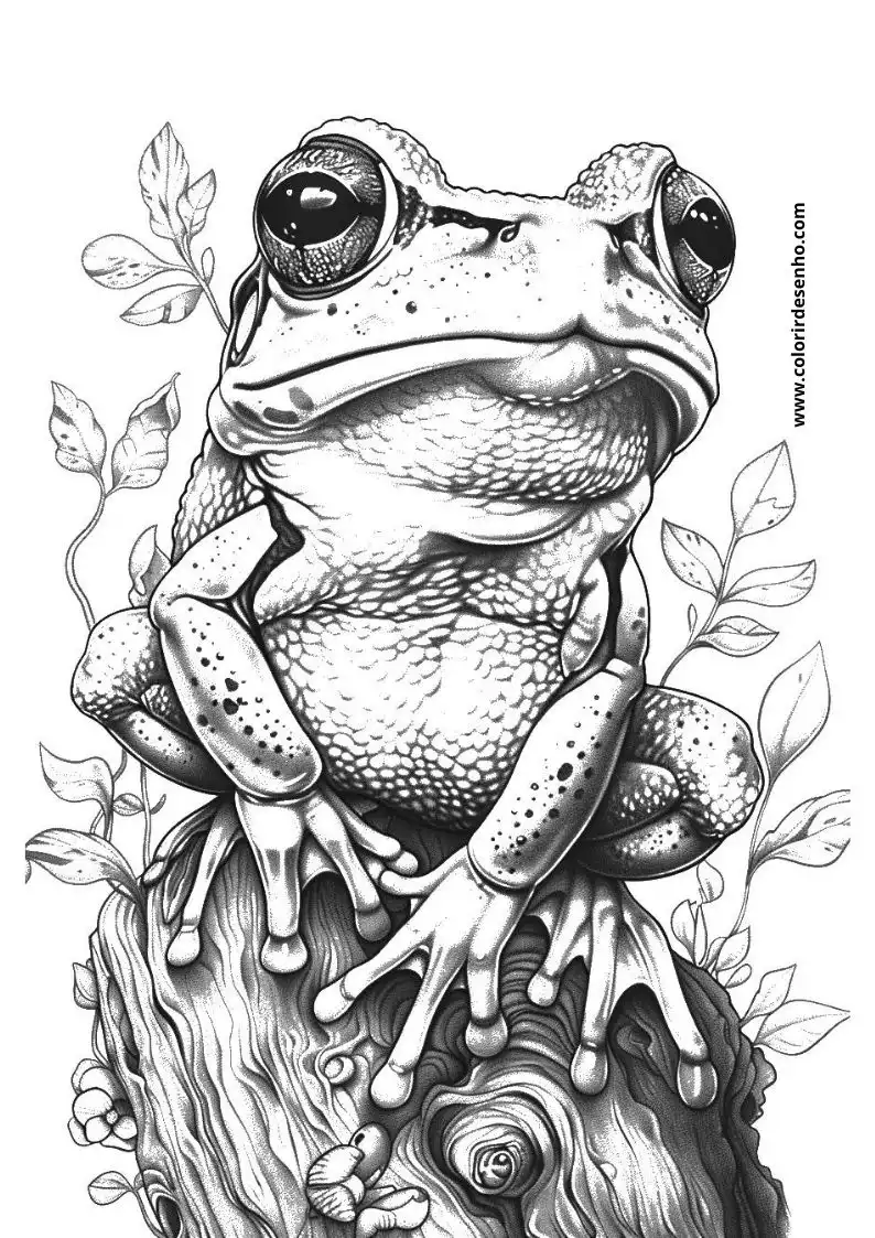 Cute Frog Coloring Pages 6