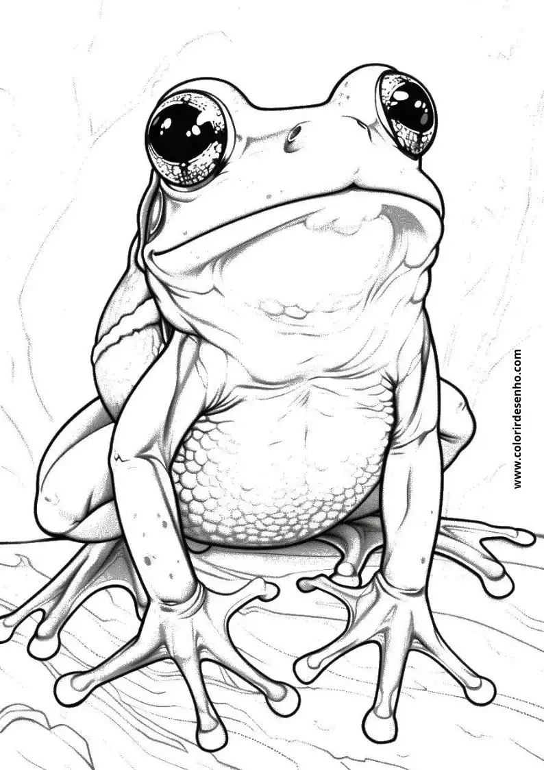 Cute Frog Coloring Pages 7