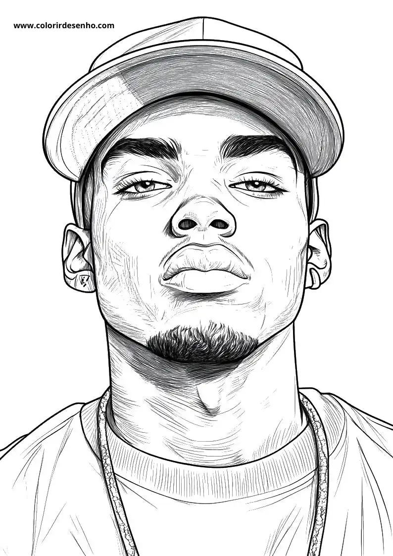 Cute Hip Hop Coloring Pages 11