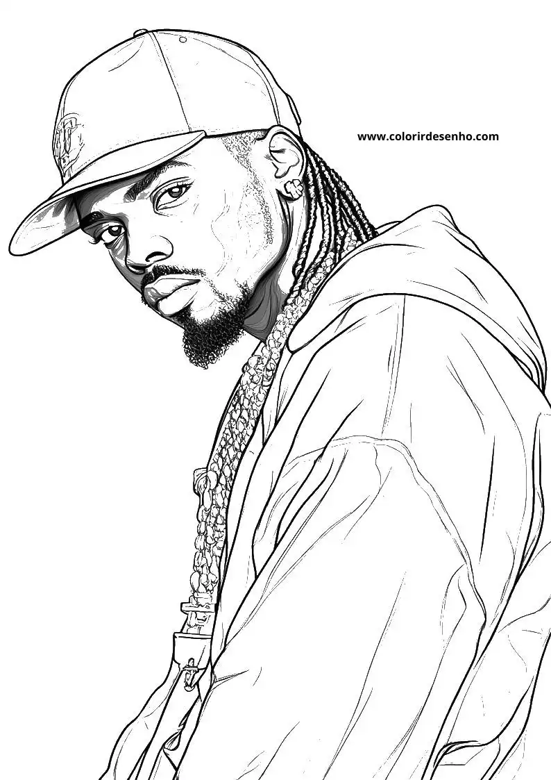 Cute Hip Hop Coloring Pages 2