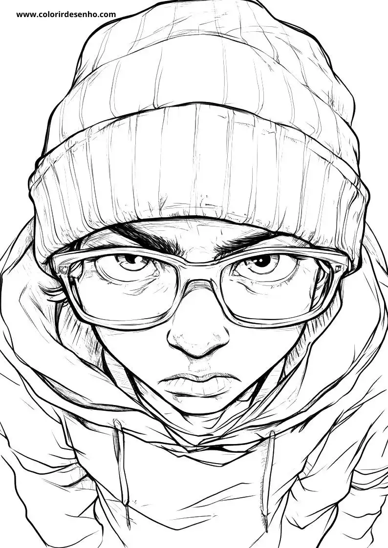 Cute Hip Hop Coloring Pages 5