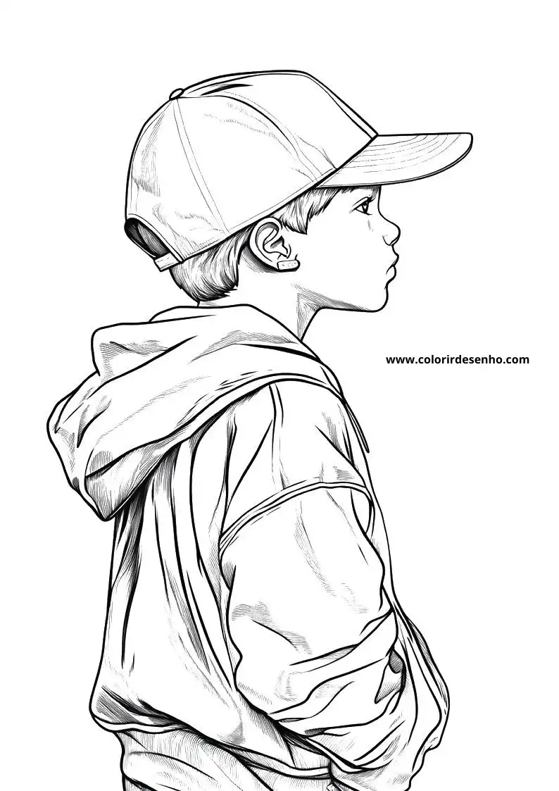 Cute Hip Hop Coloring Pages 7