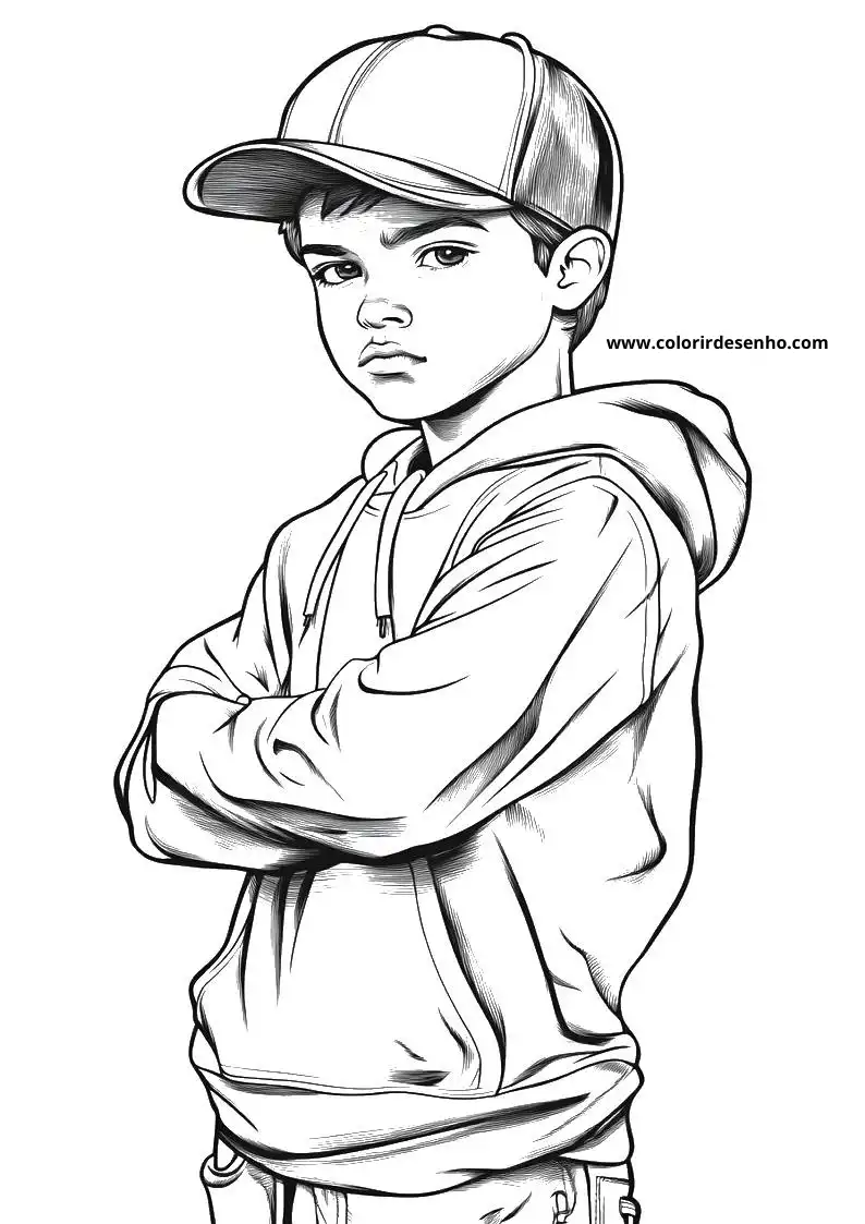 Cute Hip Hop Coloring Pages 9