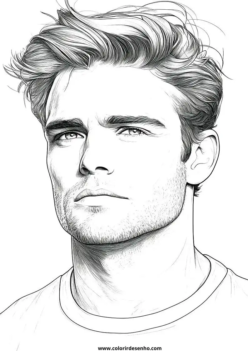 Cute Man Coloring Pages 2