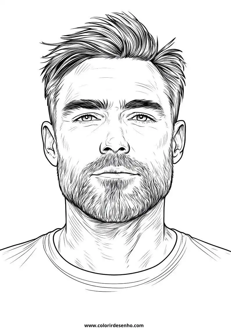 Cute Man Coloring Pages 9