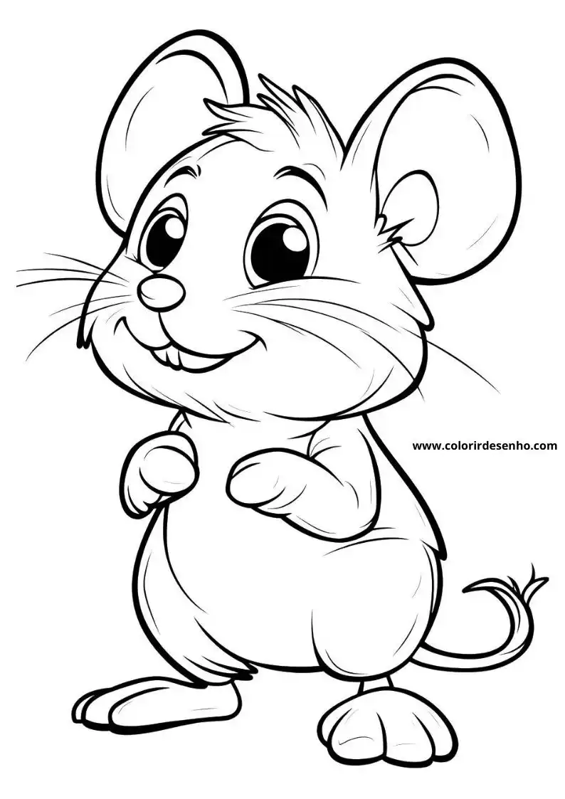 Cute Mouse Coloring Pages 10