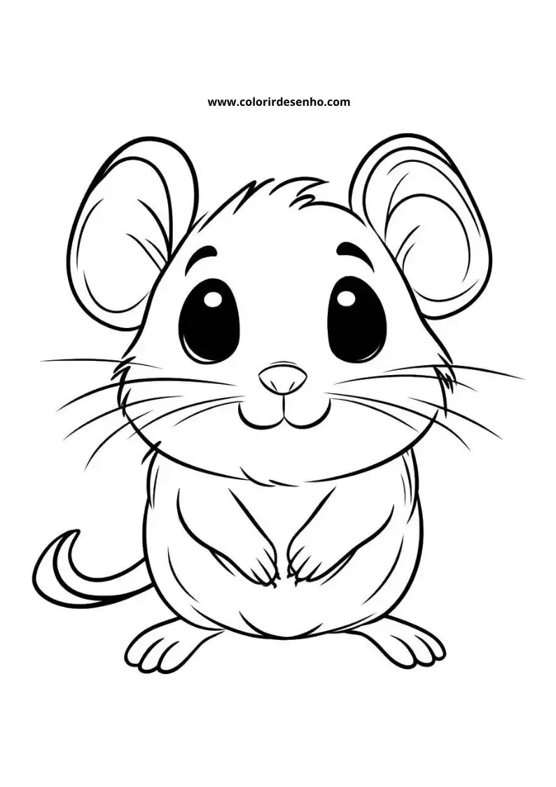 Cute Mouse Coloring Pages 4