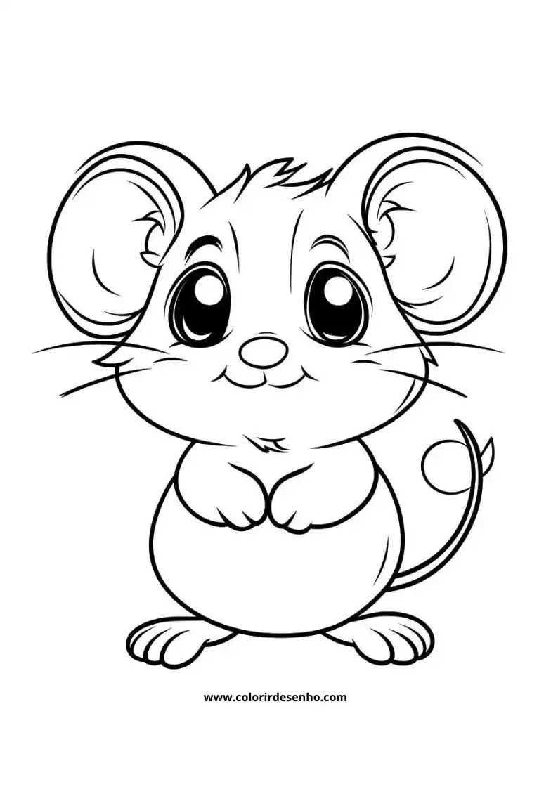 Cute Mouse Coloring Pages 5