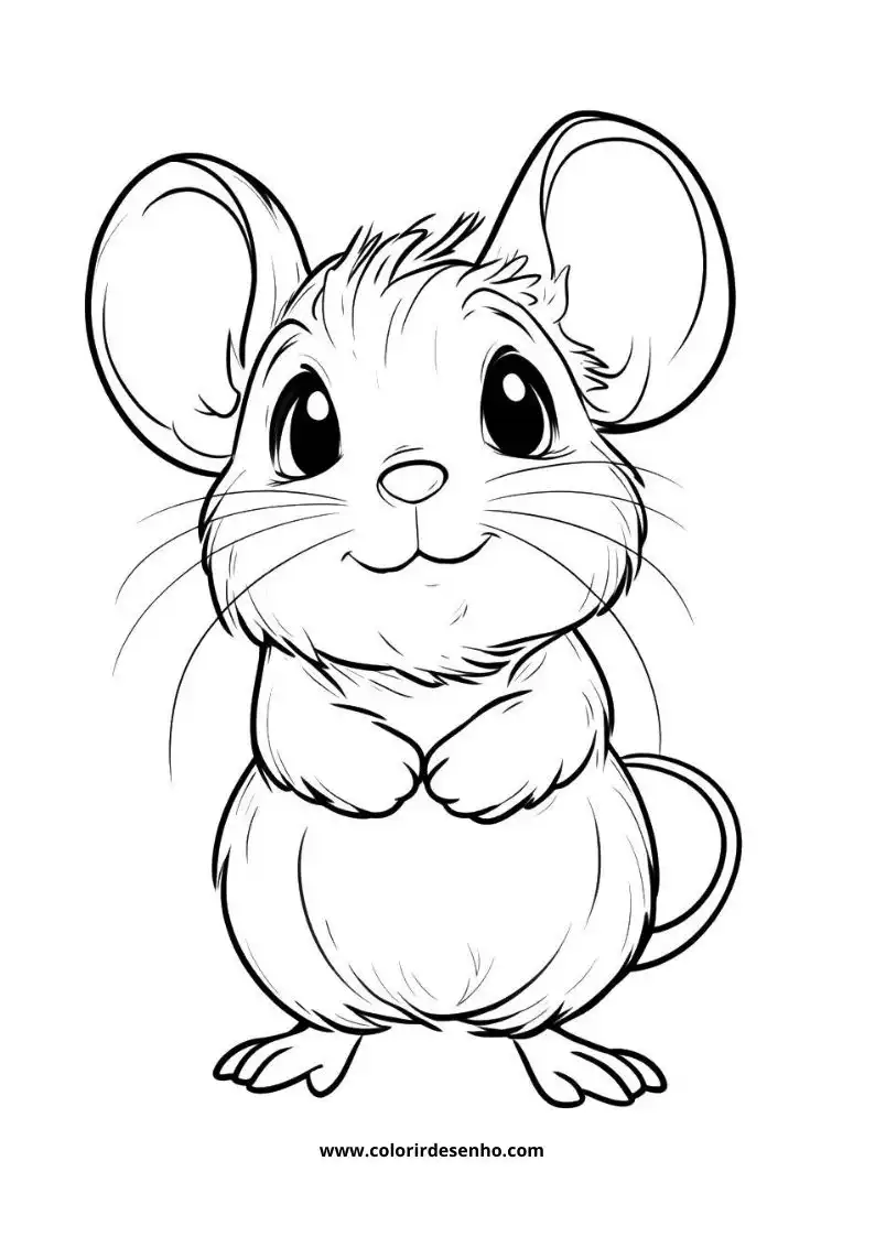 Cute Mouse Coloring Pages 6