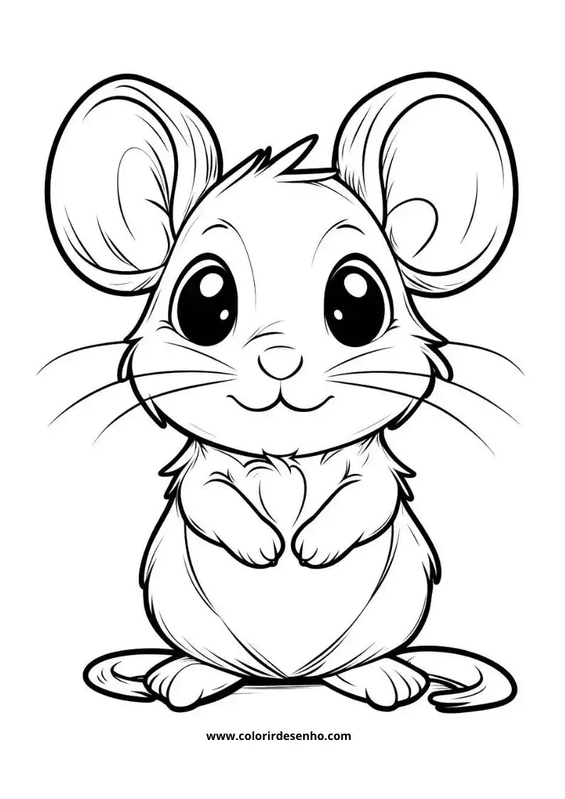 Cute Mouse Coloring Pages 7