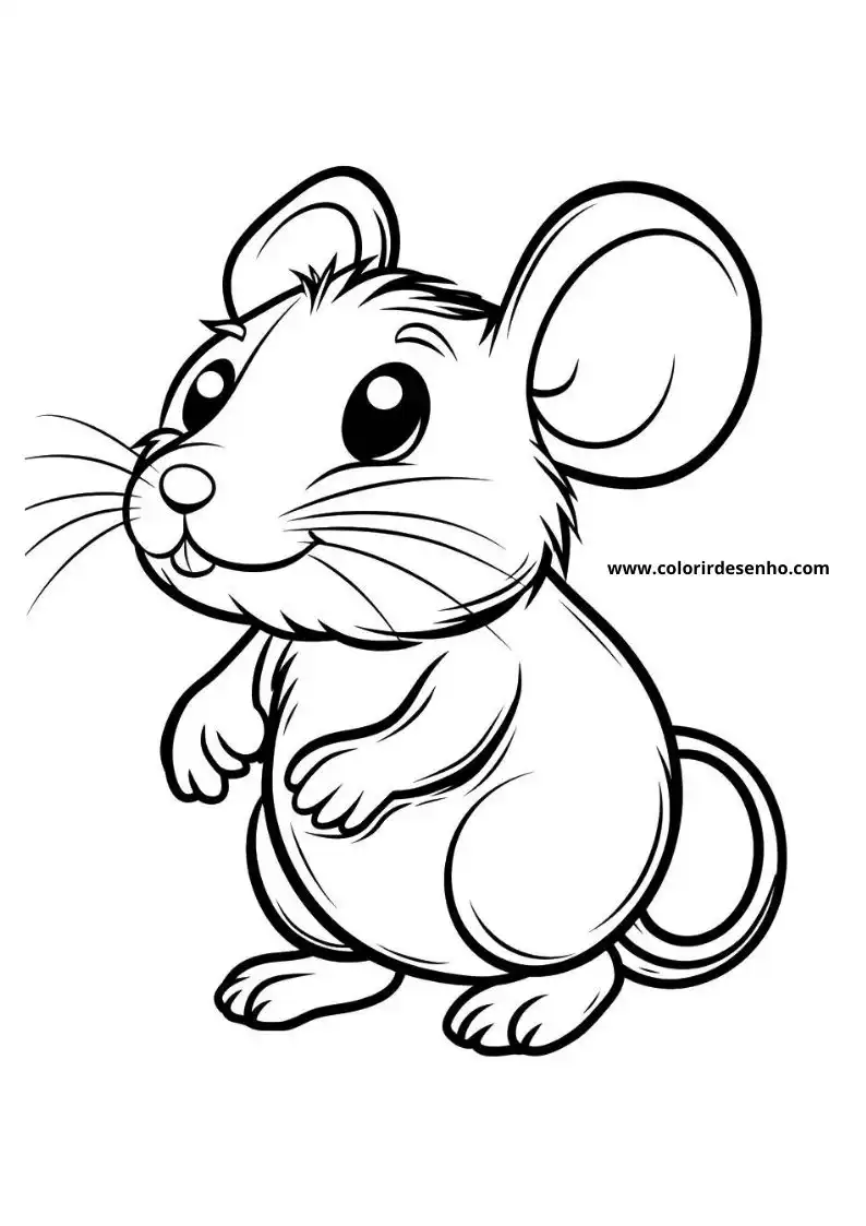 Cute Mouse Coloring Pages 8