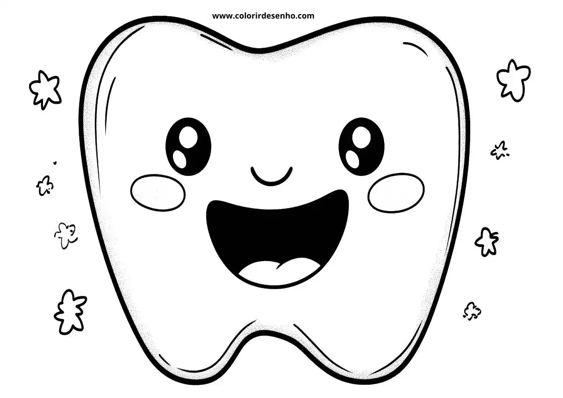 Cute Mouth Coloring Pages 3