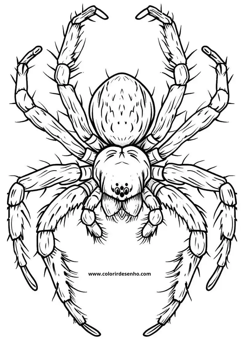 Cute Spider Coloring Pages 4