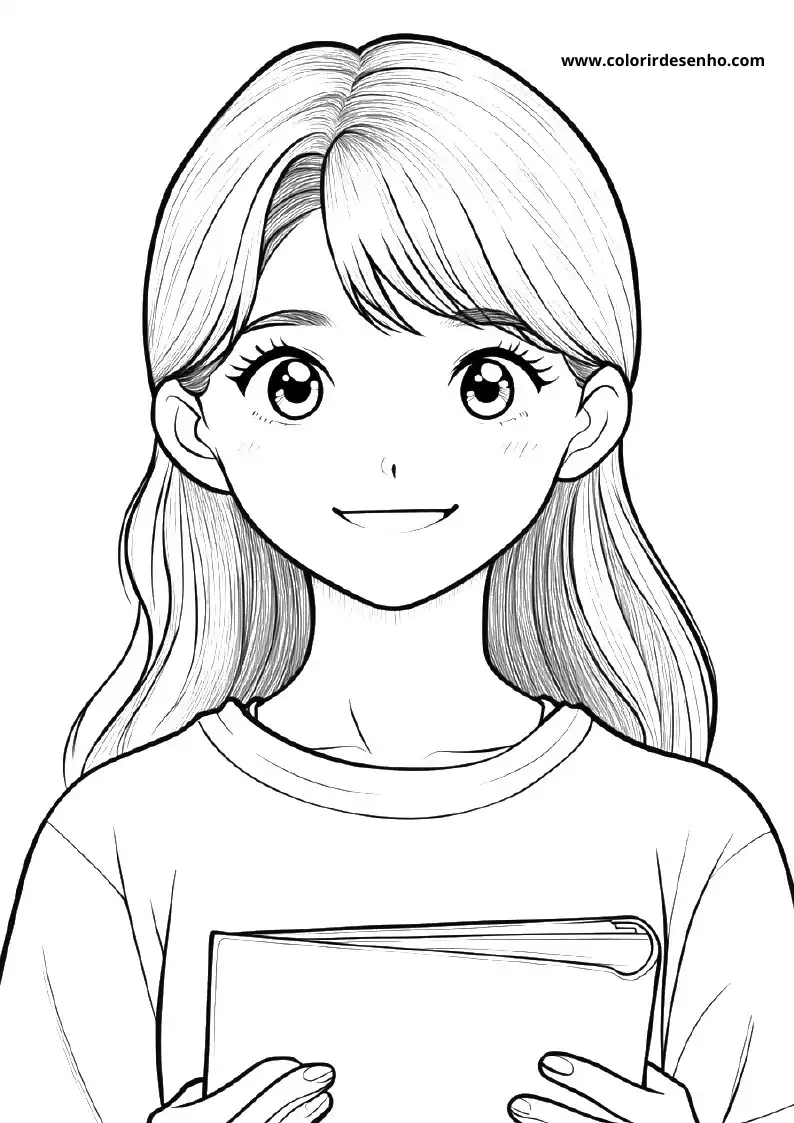 Cute Teacher Coloring Pages 1