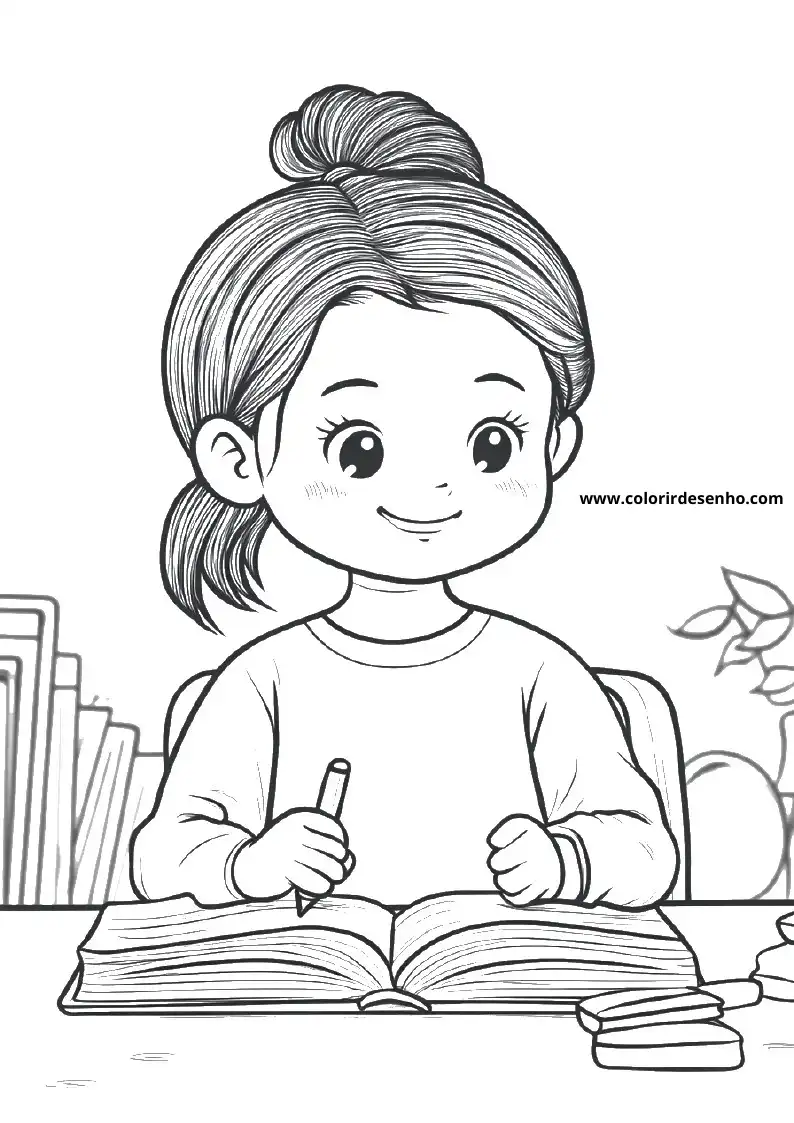 Cute Teacher Coloring Pages 3