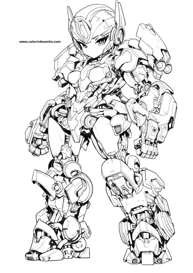 Cute Transformers Coloring Pages 3