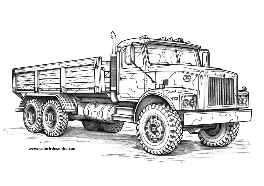Cute Truck Coloring Pages 2