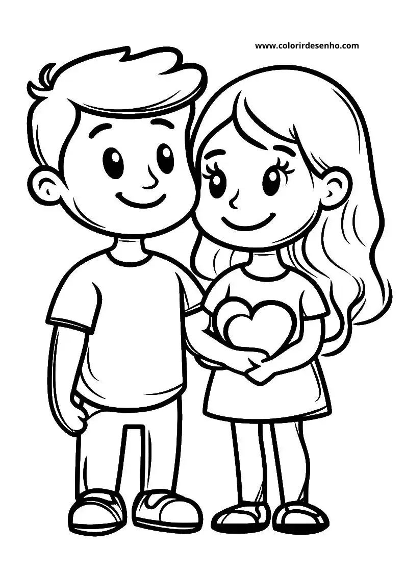 Cute Valentine’s Day Coloring Pages 6