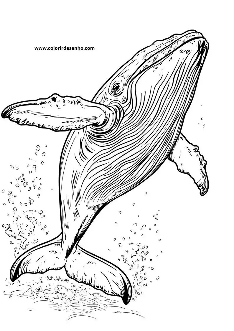 Whale Coloring Pages (139+ Free Printables) 11 Cute Whale 6299