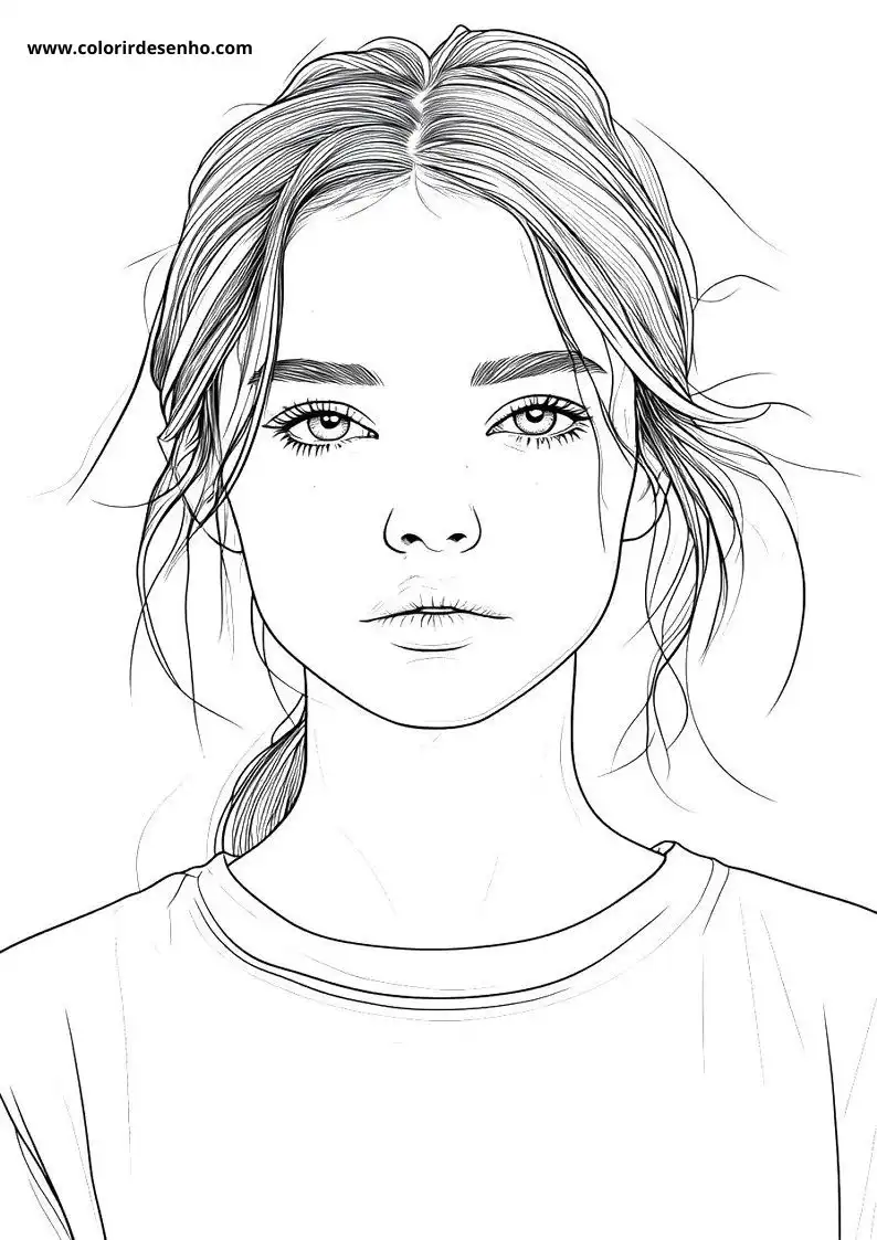 Cute Woman Coloring Pages 1